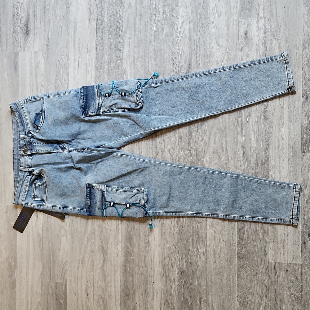 Men's Romwe Lace Strap Jeans Size (32)